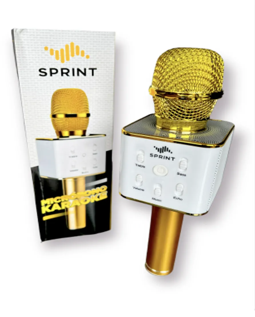 MICROFONO KARAOKE DOBLE PARLANTE