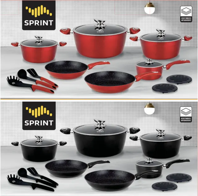 SET DE OLLAS 15 PIEZAS 
20CM
24CM
28CM
24CM
28CM
16CM